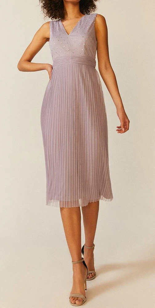 Pleated skirt 2025 dress uk