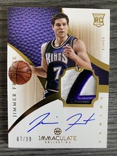 2012 Panini Immaculate Jimmer Fredette Rookie Auto Patch /99 SP USA Olympics