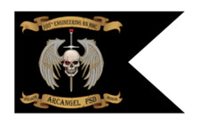 4" 105th engineering battalion hhc arcangel psd bumper sticker decal made in usa