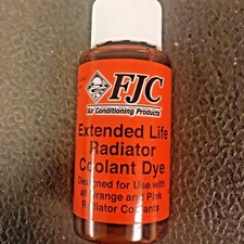 FJC, Radiator Coolant Dye, EXTENDED LIFE, Part# 4927, 1 oz.