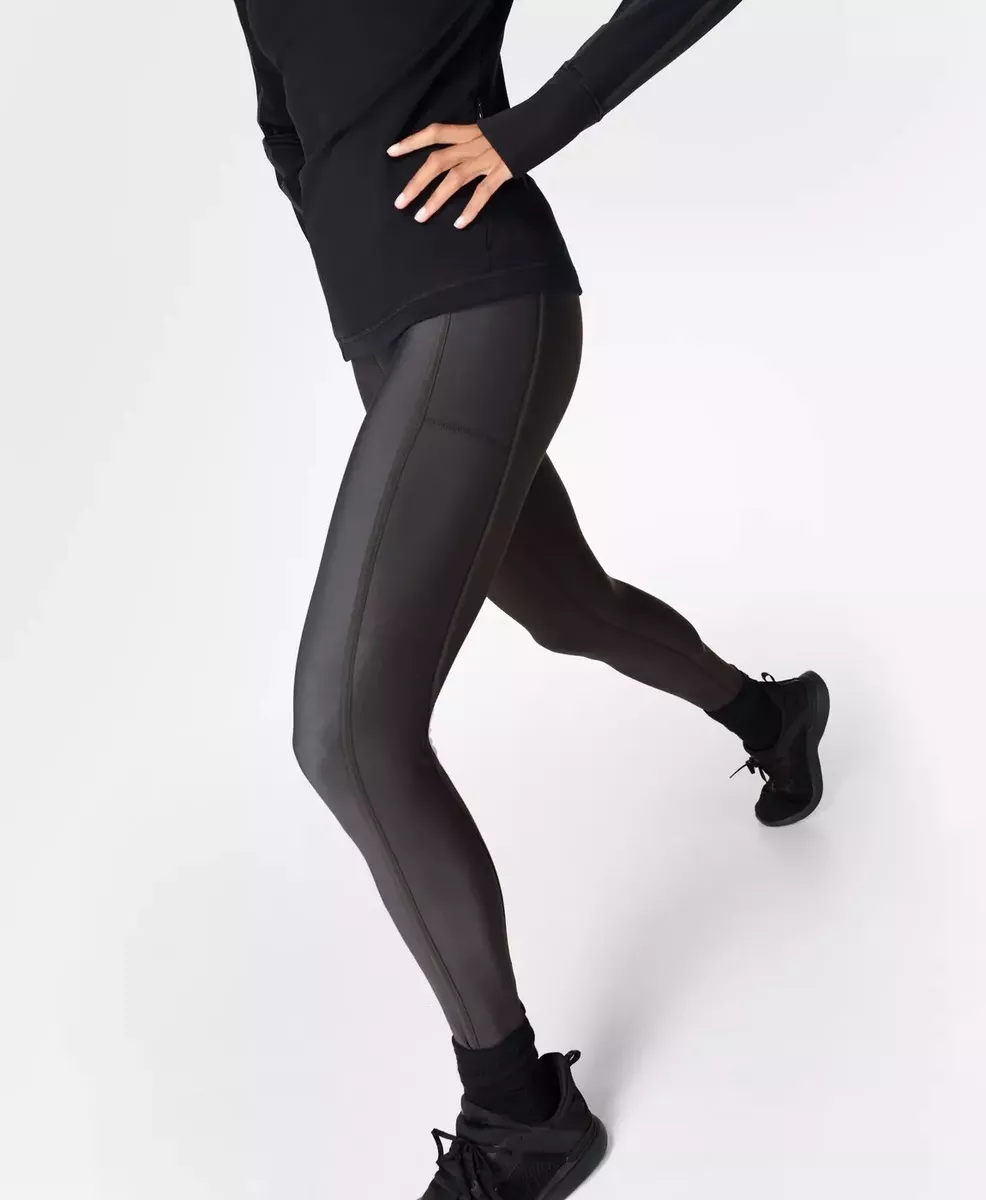 NEW Sweaty Betty Thermodynamic 7/8 Running Leggings SB6229 - Grey