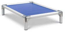 Orthopedic Chew Proof Elevated Dog Bed Aluminum Alloy Frame Blue 40"x 25"