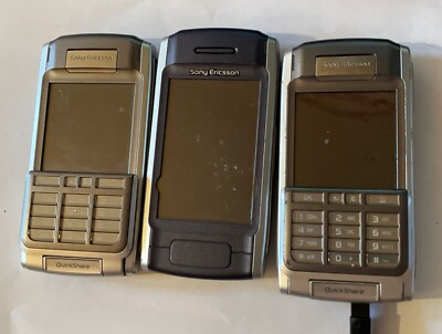 Sony Ericsson P910i & P900i - seltenes PDA Touch QWERTZ Anfang der 2000er Telefon Posten x3