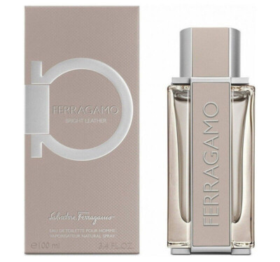Salvatore Ferragamo Bright Leather Men 3.4 oz 100 ml Eau De Toilette Spray Nib