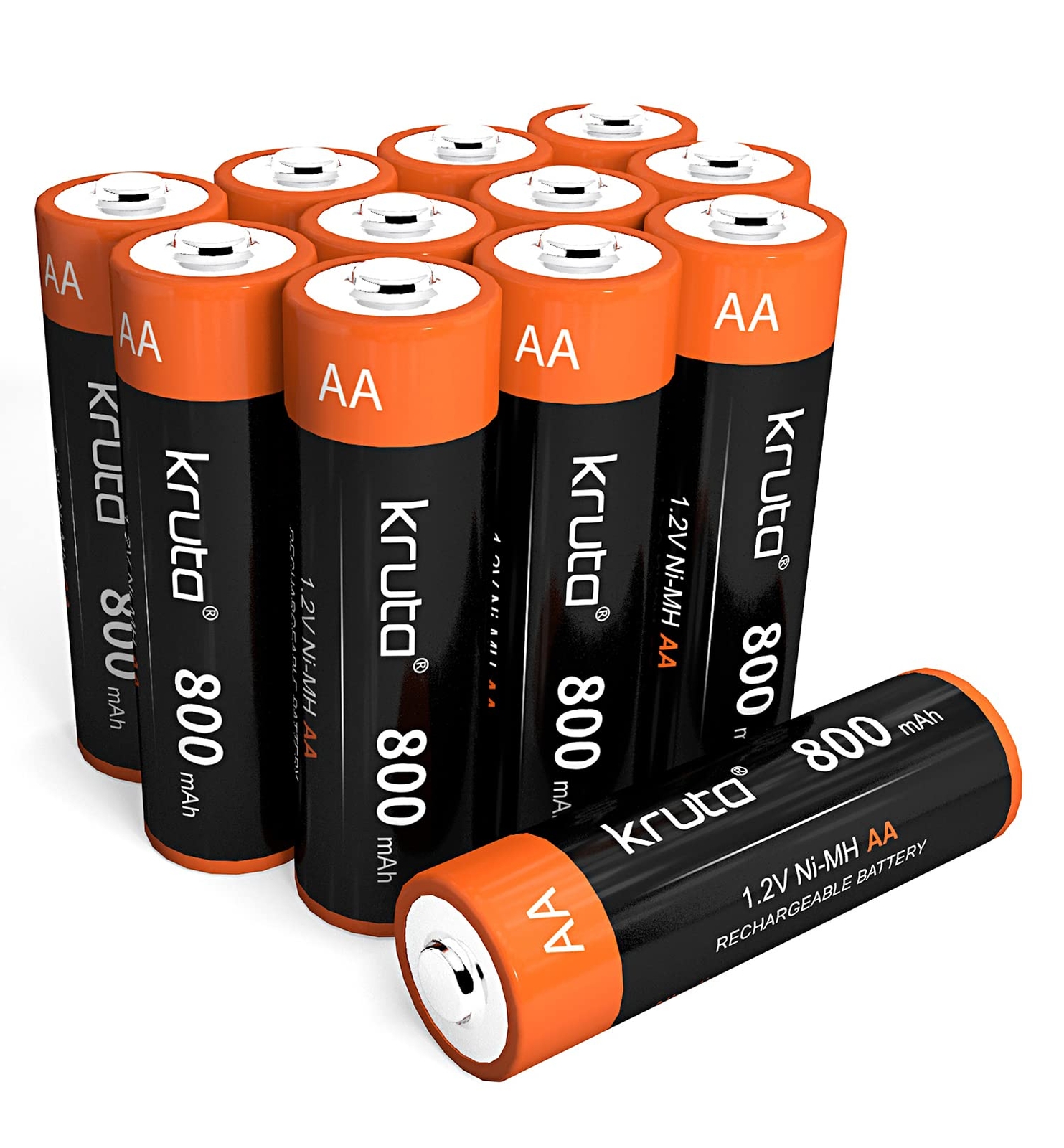 AA Rechargeable Batteries for Outdoor Solar 12 Pack, NiMH Double A Battery Pr...-image