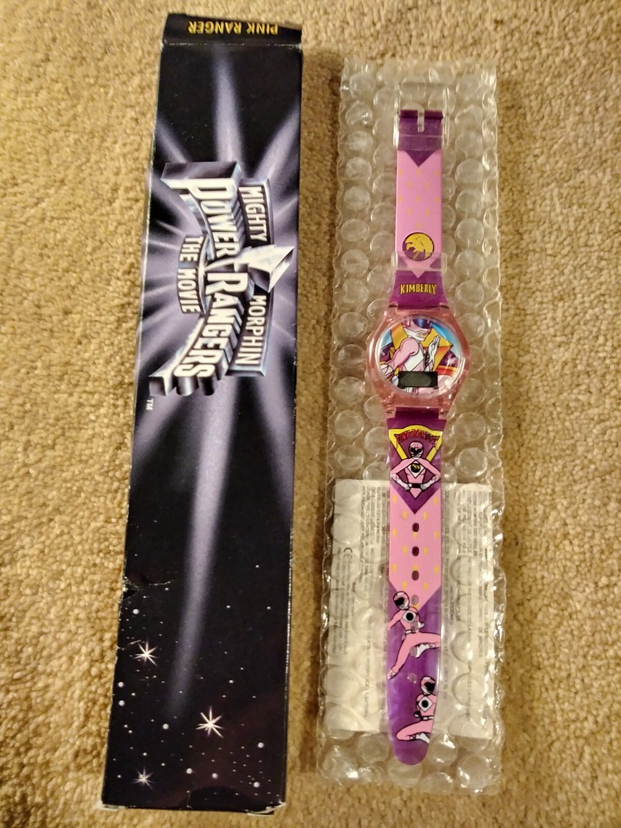 Original Power Rangers 1995 Burger King Watch Boxed Pink Ranger