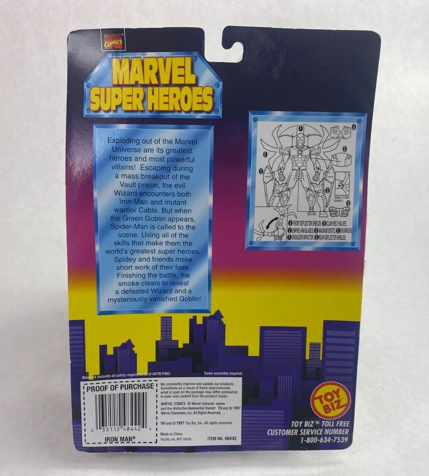 Samurai Armor Iron Man Vintage Marvel Super Heroes Action Figure New Toybiz 1997 - Image 2 of 2