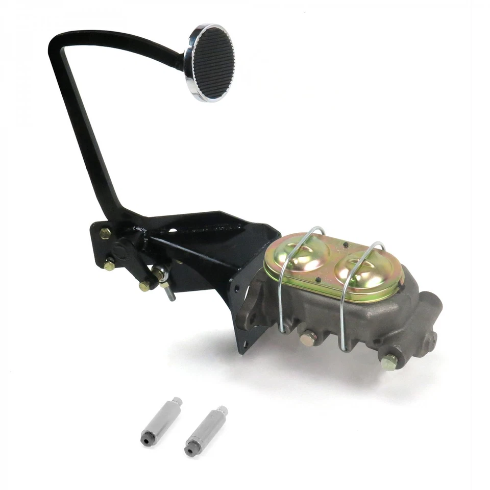 35-40 Ford OEM X Kit de pedal de freno manual tambor/bambor 3 pulgadas Chr Pad Foto 2 de 4