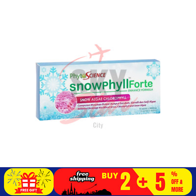 1 X Phytoscience Snowphyll Forte Snow Algae Chlorophyll & Mulberry Leaf Extract