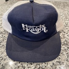 Vintage Harris Kayot Snapback Trucker Hat Mesh Made In The USA
