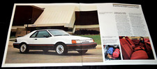 1988 Ford Exp Coupe Original Dealer Advertisement Print Ad 88 White