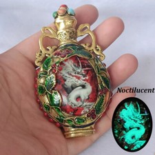 Antique Chinese Snuff Bottle Collection Inlaid Painted Noctilucent Handicrafts