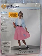 Childs Costume 50's Poodle Skirts Pink or Blue