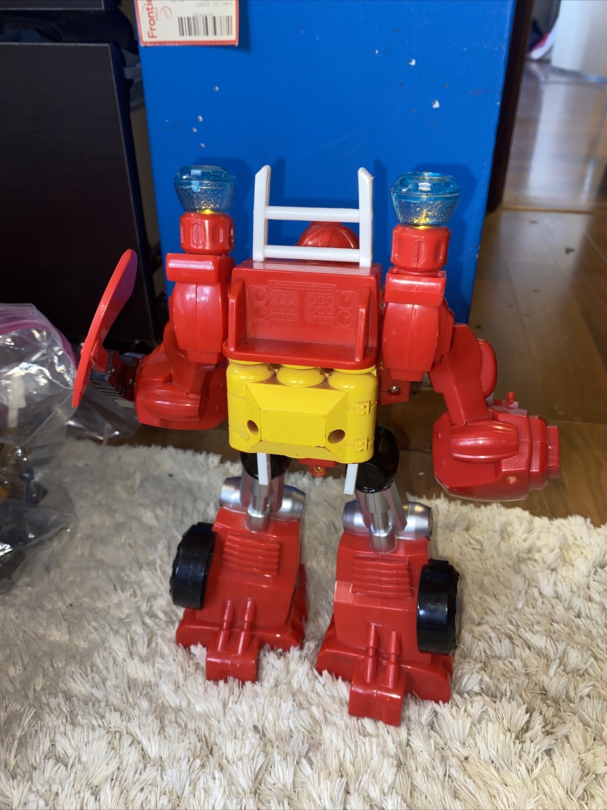 Playskool Heroes Transformers Heatwave Fire Bot Rescue Bots Toy 10" Tested Works