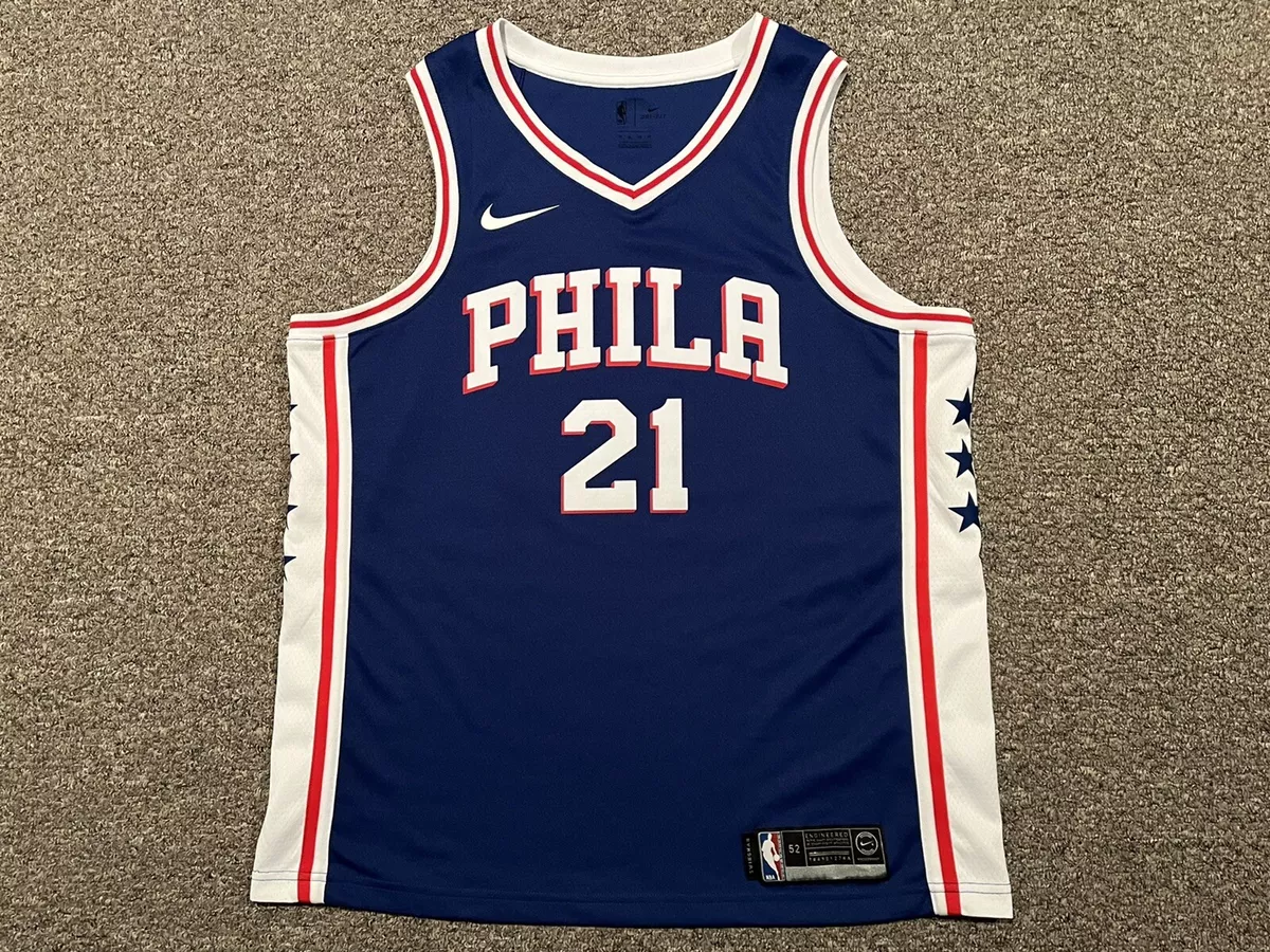 Nike Men's Joel Embiid Philadelphia 76ers Icon Swingman Jersey - Blue