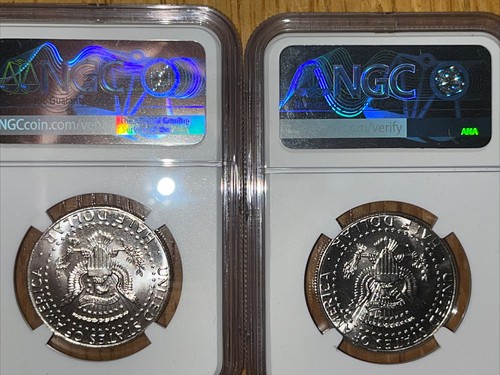2022 P & D KENNEDY NGC MS66 HALF DOLLAR MATCHING 2 COIN SET FIRST RELEASES - Picture 3 of 4