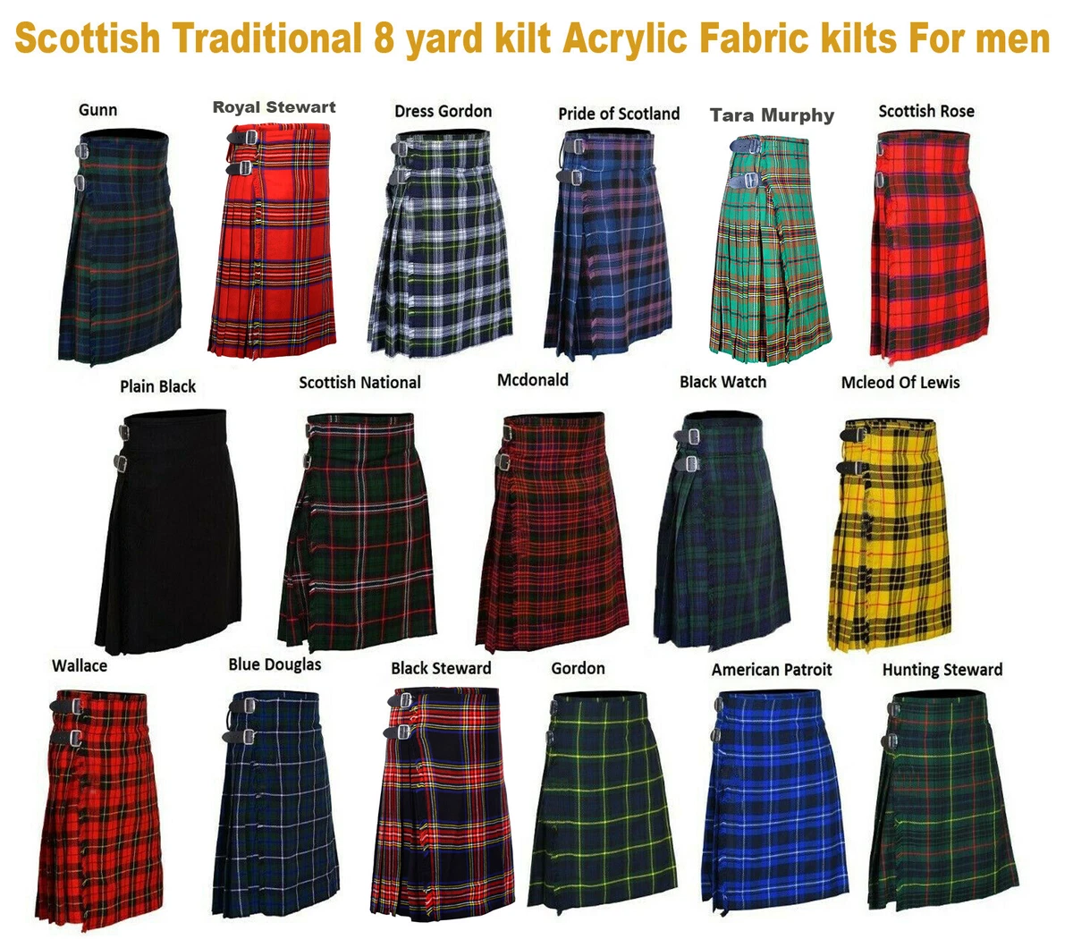 Kilt colours sales