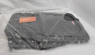 Motor Trend Waterproof TriFlex Rubber Floor Mats for Car w/ Rear Liner Gray