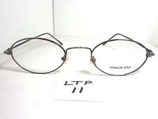 Vtg 80s Eyeglass Frame Unmarked BISS026 Dark Brown Antique Gold LTP-11 