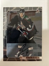 2000-01 ITG Be A Player Signature Series Ossi Vaananen #249 Rookie Auto