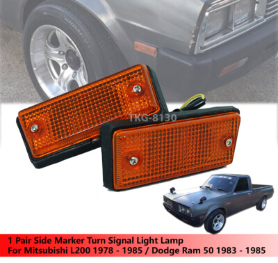 Side Marker Turn Signal Light Lamp Fit Mitsubishi L200 1978-1985 / Doage Ram 50