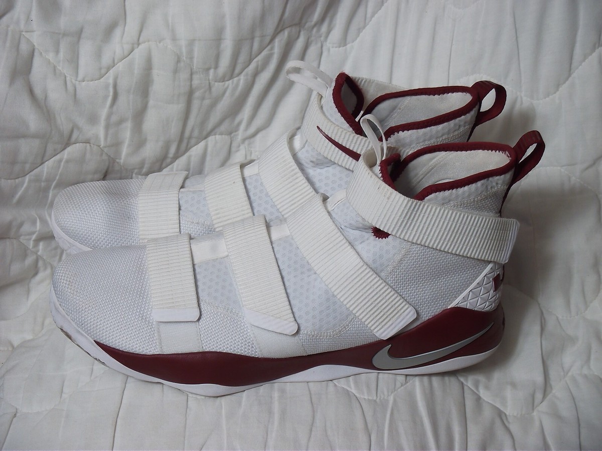 lebron soldier 11 red and white
