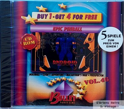 Euro Power Pack - Vol. 46 - Epic Pinball - PC CD-ROM - New Sealed