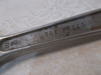 Vintage Proto #708 Adjustable 8 inch Wrench Made In USA (Z-1) | eBay