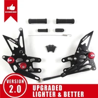 fit Kawasaki ZX10R 2004 2005 ZX-10R ZX1000 Adjustable Rearsets Foot Pegs Pedal (For: Kawasaki Ninja ZX10R)