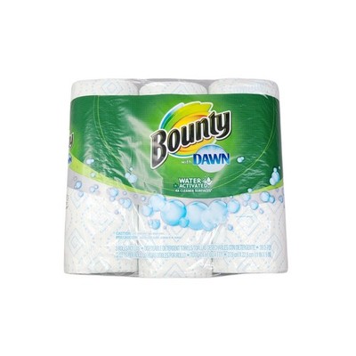 BOUNTY With DAWN    WATER  ACTIVATED PAPER TOWELS - RARE Discontinued 3 Pack