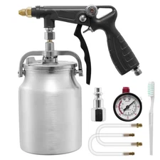 Undercoating Spray Gun with 33.82oz Suction Feed Cup, 360° & Straight Spray H...