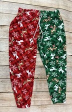 Rudolph The Red Noses Reindeer Christmas Pajamas Red Green Size M 8-10