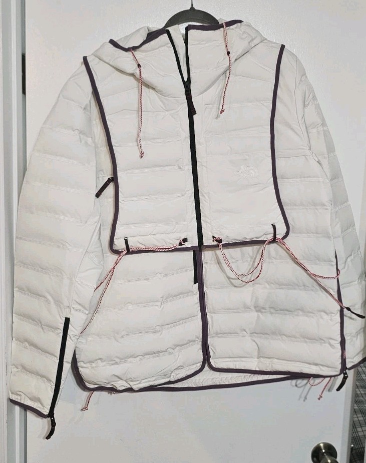 The North Face Men's A68A Woven 50/50 Jacket Khaki White Size Large NWT