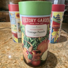 Cavallini  Co. Vintage Puzzle "Victory Garden" 1000 Piece Jigsaw Puzzle