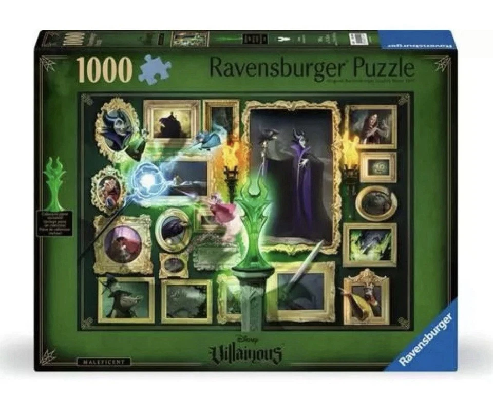 Ravensburger Disney VILLAINOUS Puzzles. All 3, MALEFICENT, EVIL QUEEN & URSULA! - Image 2 of 4