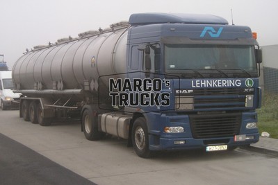 Truck photo DAF XF tanker semitrailer Poland blue LEHNKERING, L #c2ou