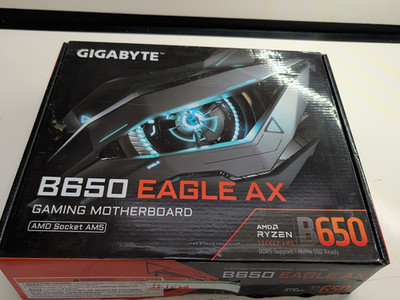 Gigabyte B650 Eagle AX Gaming Motherboard AMD Socket, UNTESTED PARTS OR REPAIRS