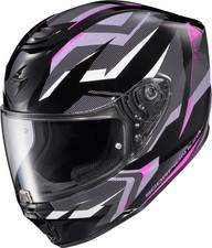 SCORPION EXO - R330 Full Face Helmet Saga Black/Pink/Purple Md 33-2114