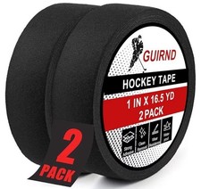 2 Roll Hockey Tape - 1"x49.5FT Strong Cloth Tape for Sticks, Tools, Bars, Bats