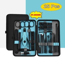Manicure Pedicure Set Finger Toe Nail Clippers Scissors Grooming Kit   