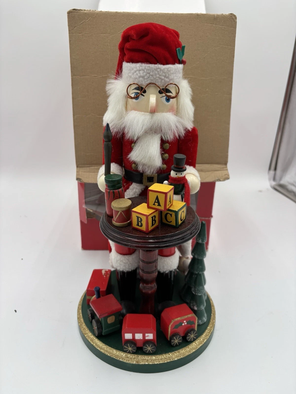 Santa Claus Nutcracker With North Pole Toy Shop