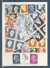carte   1er jour paire  Marianne de Cheffer  75  Paris   1967