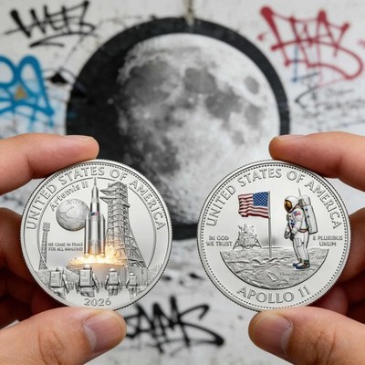 Artemis II Apollo 11 Commemorative Coin NASA Space Collectible Gift Not Silver