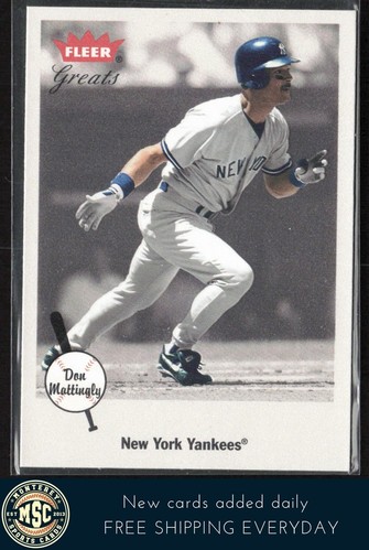 Don Mattingly 2002 Fleer Greats of the Game #74 como nuevo Yankees de Nueva York - Imagen 1 de 2