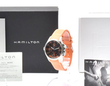 Box,Paper Hamilton Khaki Air Race H776650 GMT Black Dial 42mm AT Men's Watch
