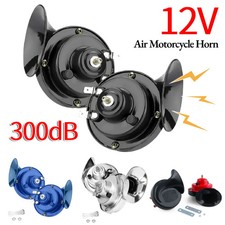 Air Motorcycle Horn 12V Snail Air Horn 300DB Waterproof Auto Horn SuperLoud Horn