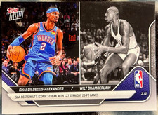 2025-26 Topps Now NBA 205 Shai Gilgeous-Alexander OKC Thunder Wilt SP Variation