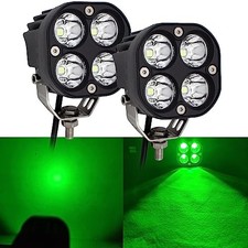 LED Offroad Driving Fog Lights Pod Lights Auxiliary Work Lights 2Pcs 40W Green