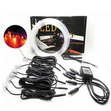 6 in 1 LED Atmosphere Car Light RGB Flexible Decorative Lamp 8M Interior Ambient