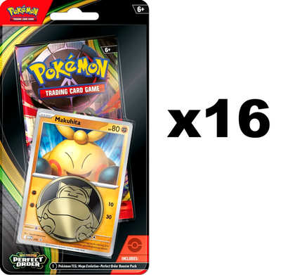 16 Pokemon TCG ME03 Perfect Order Checklane Packs Factory Sealed